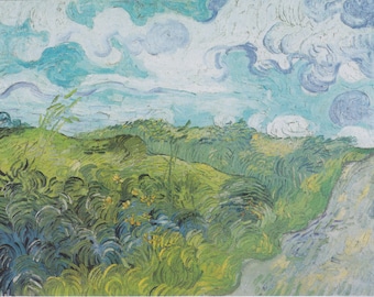 Green Wheat Field by Vincent Van Gogh Home Decor Wall Decor Giclee Art Print Poster A4 A3 A2 Large Print BOGOFREE (see product page)