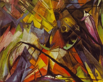 Tyrol by Franz Marc Home Decor Wall Decor Giclee Art Print Poster A4 A3 A2 Large Print BOGOFREE (see product page)