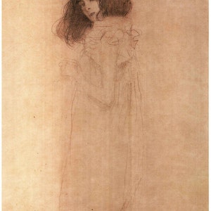 Portrait of a Young Woman by Gustav Klimt