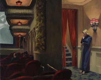 New York Movie by Edward Hopper Home Decor Wall Decor Giclee Art Print Poster A4 A3 A2 Large Print BOGOFREE (see product page)