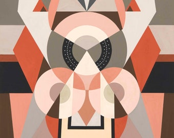 Juin 1921 by Auguste Herbin Home Decor Wall Decor Giclee Art Print Poster A4 A3 A2 Large Print BOGOFREE (see product page)