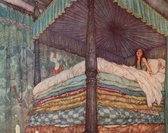 The Princess and the Pea by Edmund Dulac