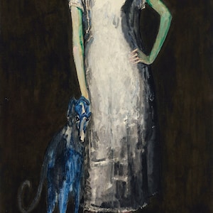 Le lévrier bleu by Kees van Dongen Home Decor Wall Decor Giclee Art Print Poster A4 A3 A2 Large Print BOGOFREE (see product page)