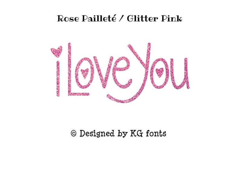 Motif Flex Thermocollant transfert I love You, motif thermocollant, transfert textile thermocollant, motif flex I Love you, Texte en flex image 5