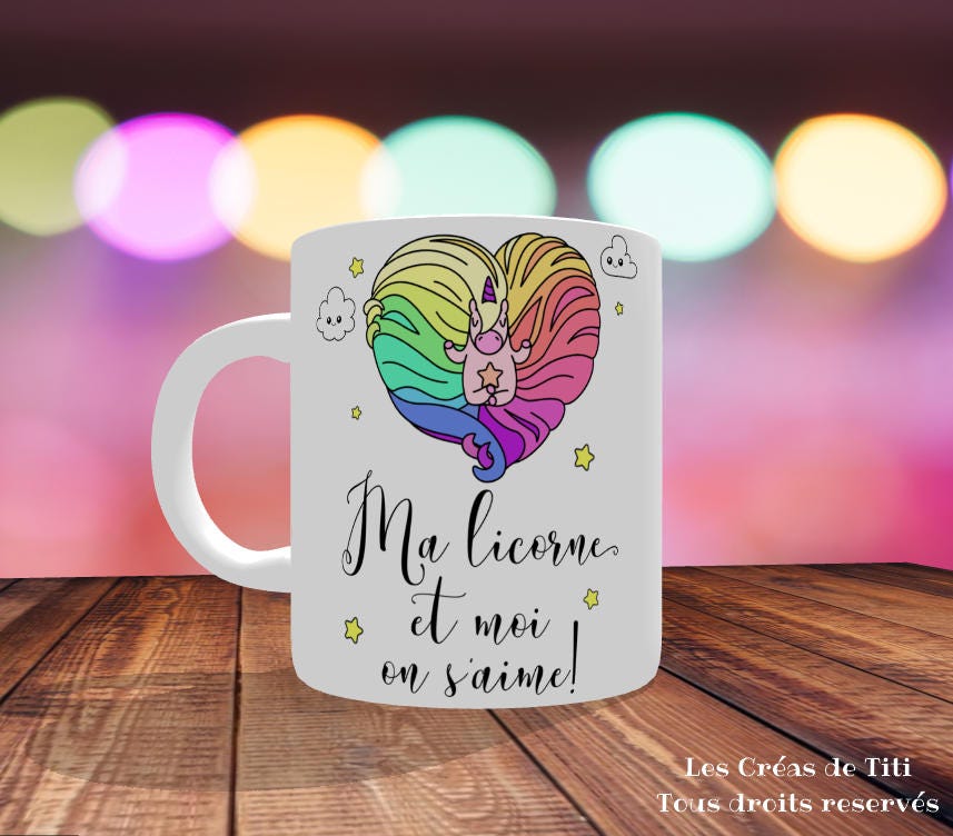 Mug Licorne pipi création de la marque Shaman