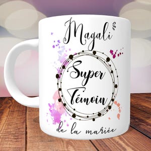 Geschenk-Zeugnis - Becher Super persönliches Zeugnis, personalisierte Tasse, Tasse Brauch, Vorname, Zeuge, Zeugnis Hochzeit Becher Geschenk Tasse Becher