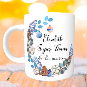 Becher SUPER Zeugnis Wintermodell - personalisierte Recto/Verso, benutzerdefinierte Becher, personalisierte Tasse, Becher Name, Zeugnis, Zeugnis Becher Geschenk Tasse