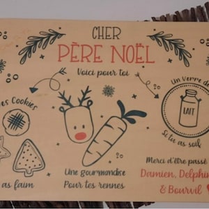 Personalisiertes Weihnachtsmann-Tablett