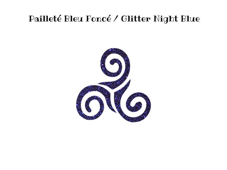 Motif flex thermocollant Triskel, transfert Triskel, motif thermocollant,transfert textile thermocollant,motif flex celtic,appliqué triskel image 8