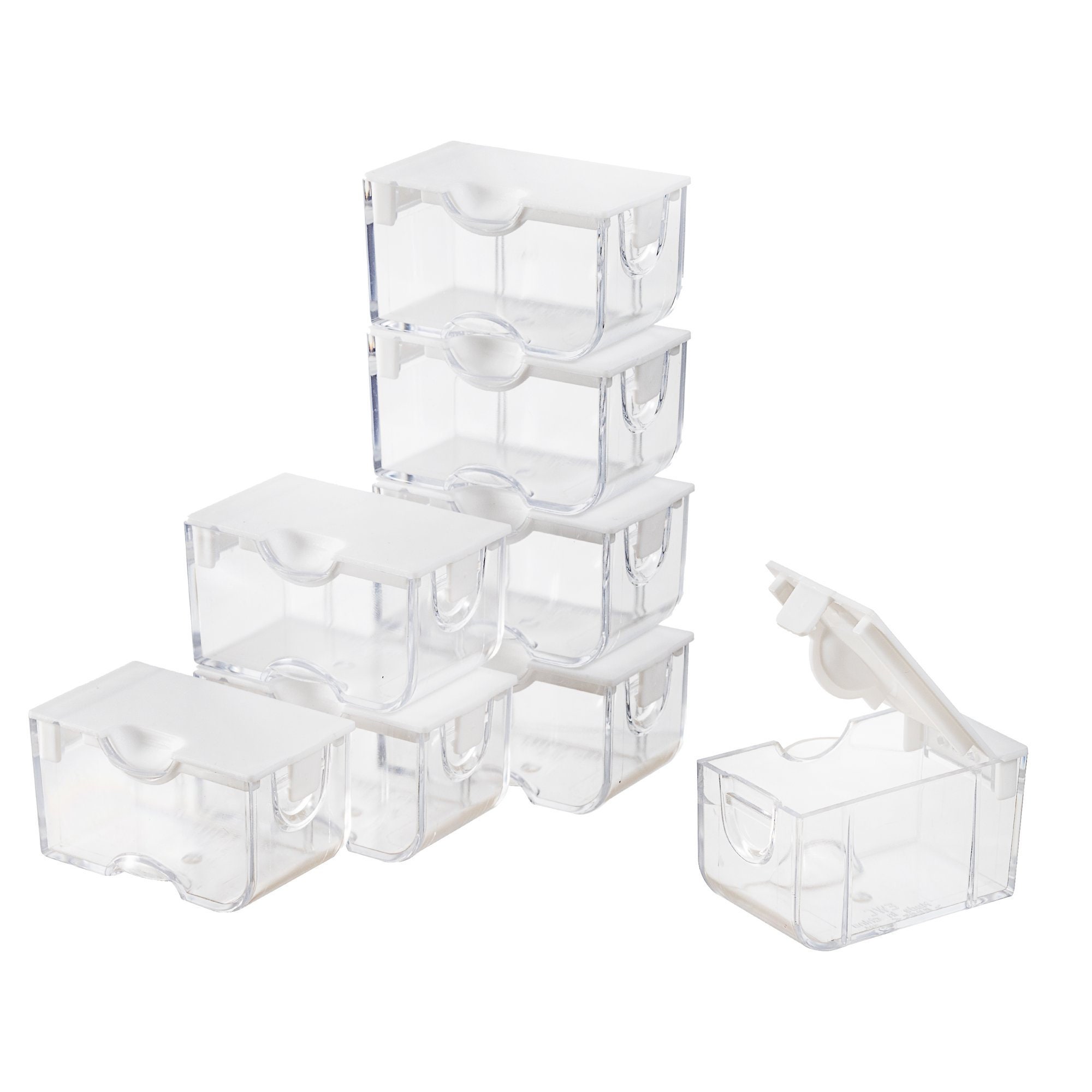 30 Clear Bead Storage Containers Box Plastic Pot Jars for Craft