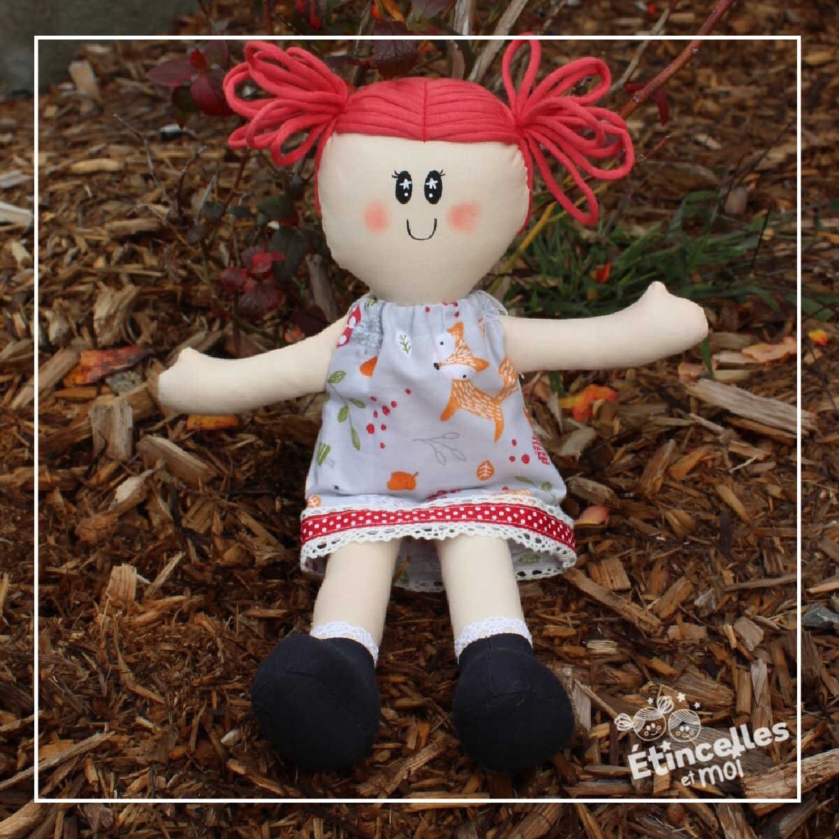 Clara Et Le Renard Belle Poupee De Chiffon Etincelles Et Moi Etsy