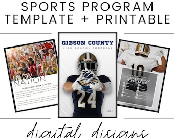 8.5x11in Custom Sports Program Template, 30+ Pages, Editable, Printable-2025 version