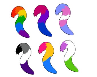 Pride Tail Stickers