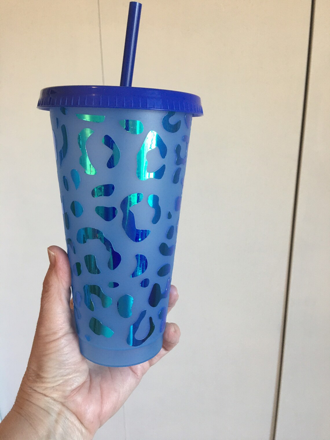 24oz Leopard Color Changing Cups Tal Color Changing Tumbler | Etsy