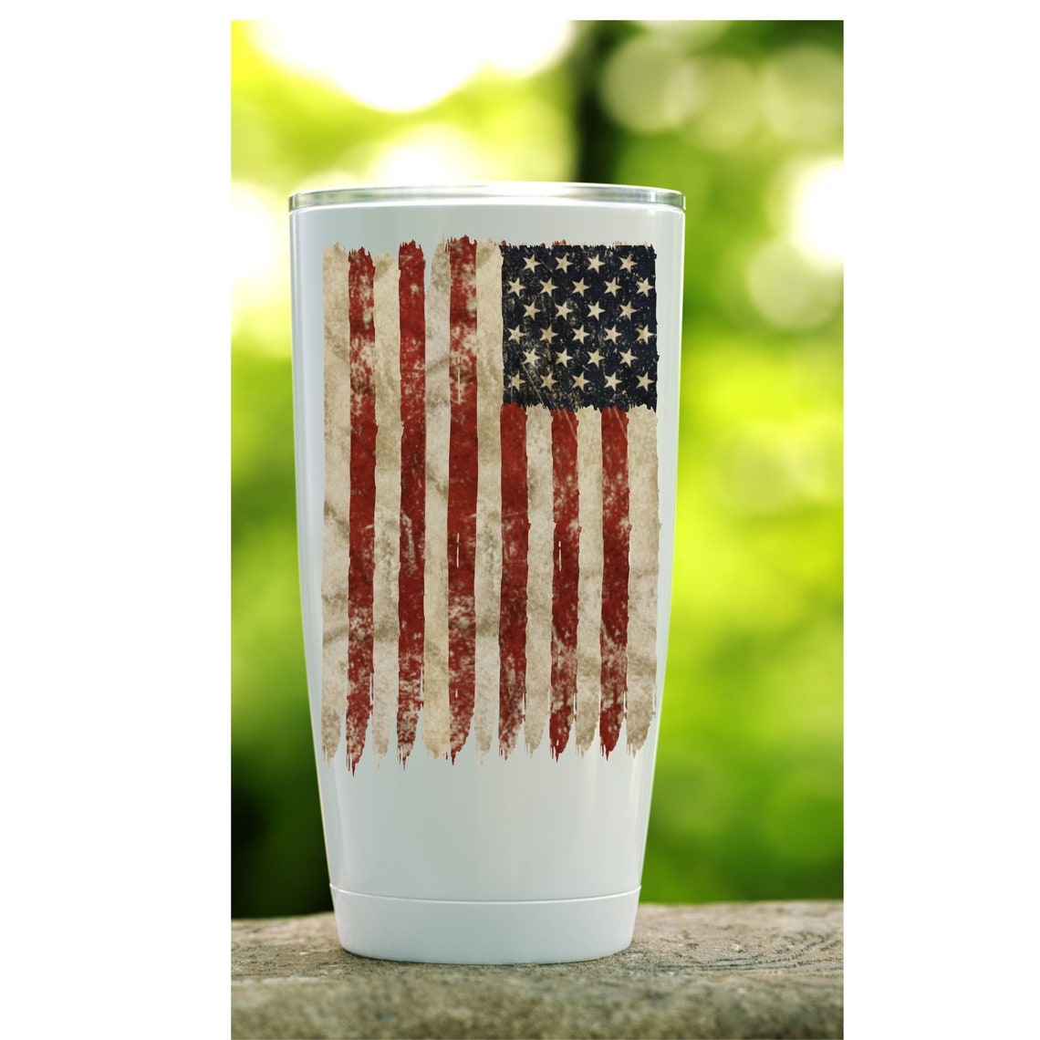 Flag Water Slide Decals for Tumblers USA Weathered Flag Etsy