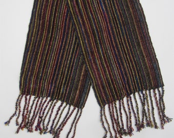 Handwoven Rayon Chenille Scarf of Many Colors