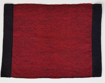 Handwoven Hot Colors Placemat With Black Border