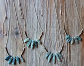 Kyanite Blade Fan Necklace