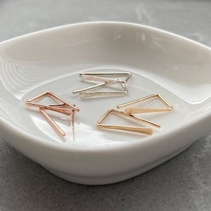 Hammered Line Sleeper Earrings: 12mm Ear Hugging Open Hoops, 14k Gold Filled, Argentium Silver