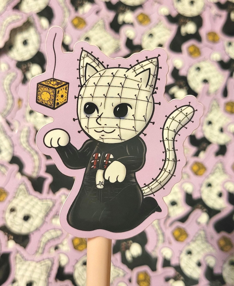 Pinhead Cat Boy Sticker - Etsy