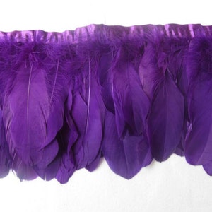 2Yards 6inch Wide Goose Feather Trimming Fringe