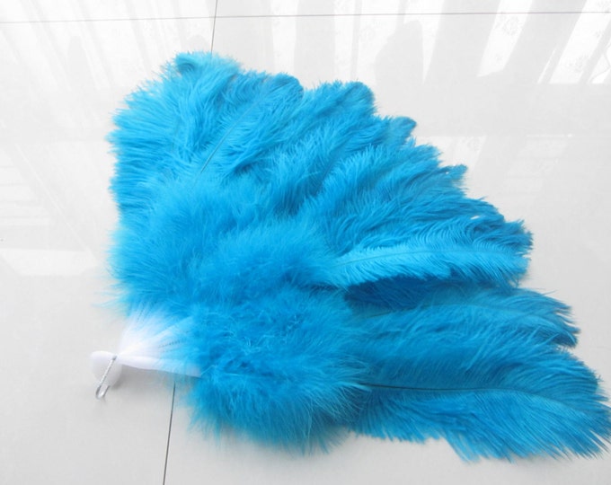18x36inch Large Feather Fan Burlesque Dance Feather Fan Bridal Bouquet