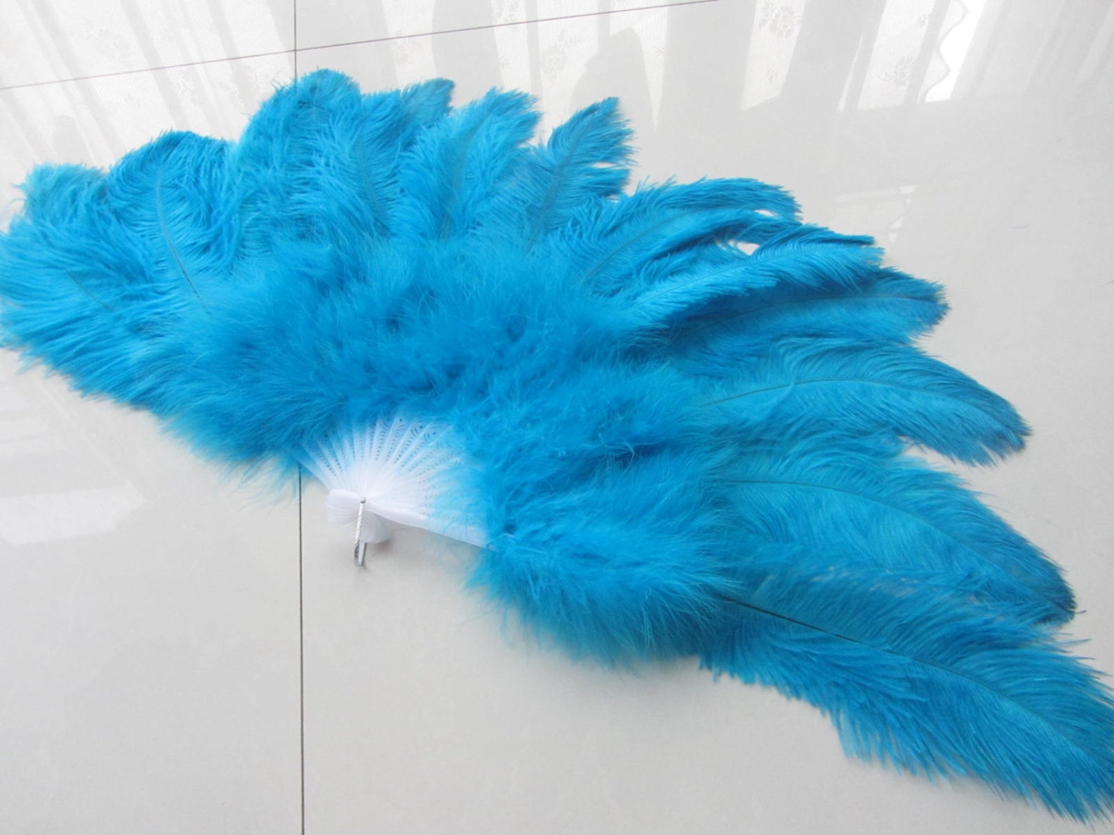 18x36inch Large Feather Fan Burlesque Dance Feather Fan Bridal Etsy