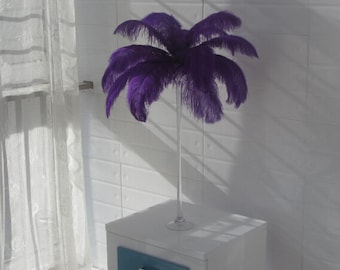 Discount item 100 Purple Color Ostrich Feather Plume for Wedding centerpieces Frist Class Feathers