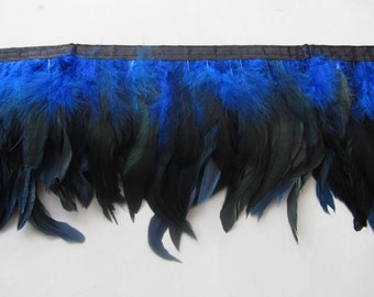 2Yards Royal blau Feder Trimmen Fringe