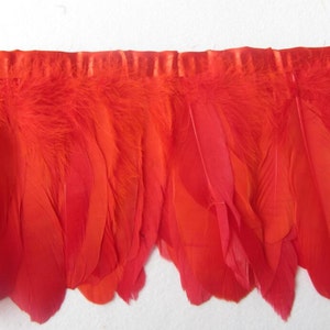 2Yards 6inch Wide Goose Feather Trimming Fringe