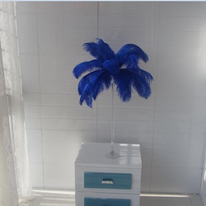 Discount item 100 Royal Blue Color Ostrich Feather Plume for Wedding centerpieces
