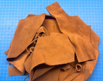 Suede Split Scrap Bag