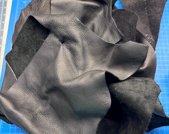 Black Deer Tan Leather Scrap Bag