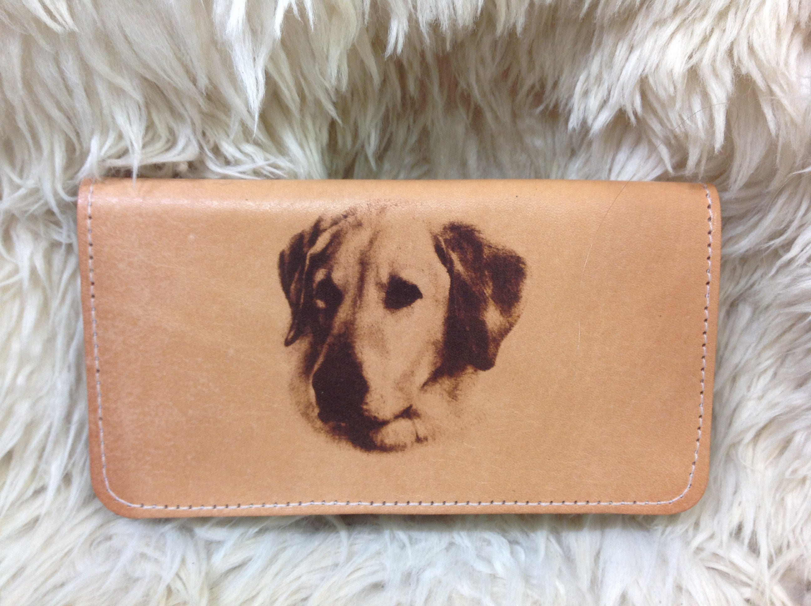 Yellow Lab Checkbook Cover