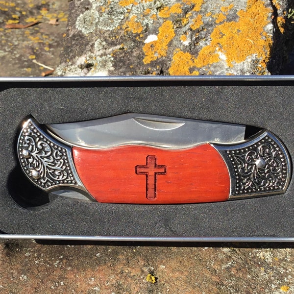 Christian Pocket Knife Etsy