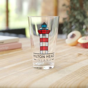 Hilton Head Beer Glass, 16oz - Tazza di birra Hilton Head - Hilton Head Pint Glass