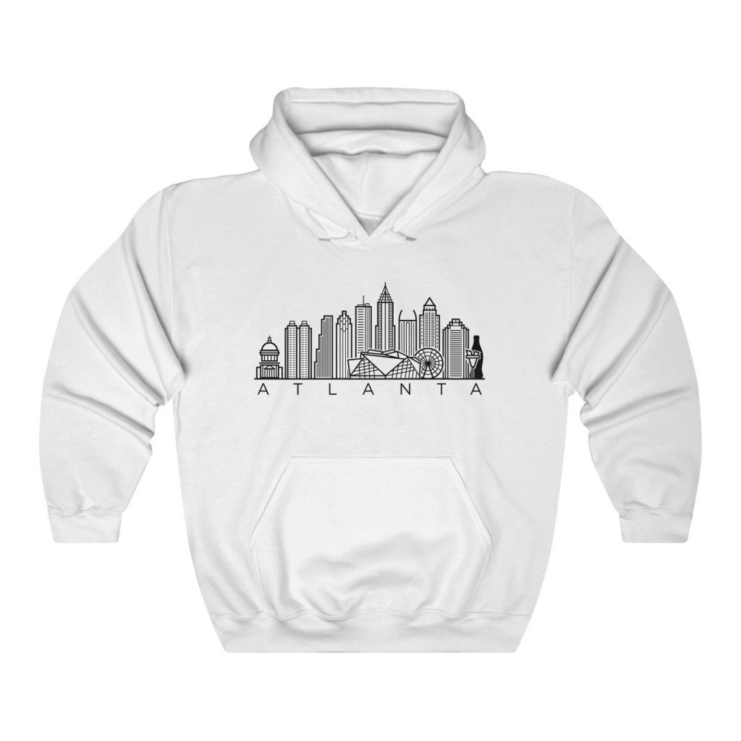 Atlanta GA Hoodie - Atlanta Skyline Sweatshirt - ATL City Jacket ...