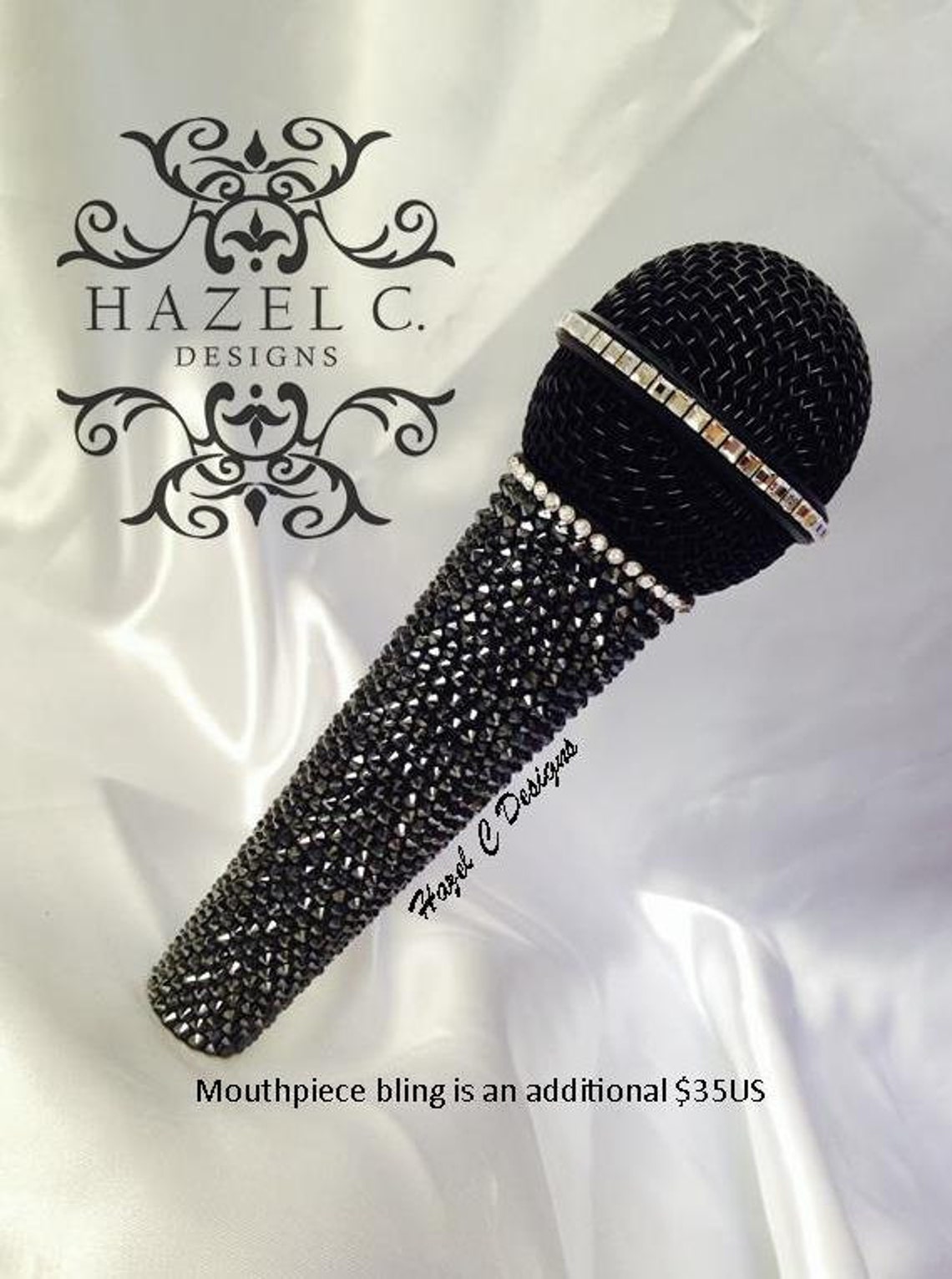 Swarovski Microphone Bling Mic Etsy