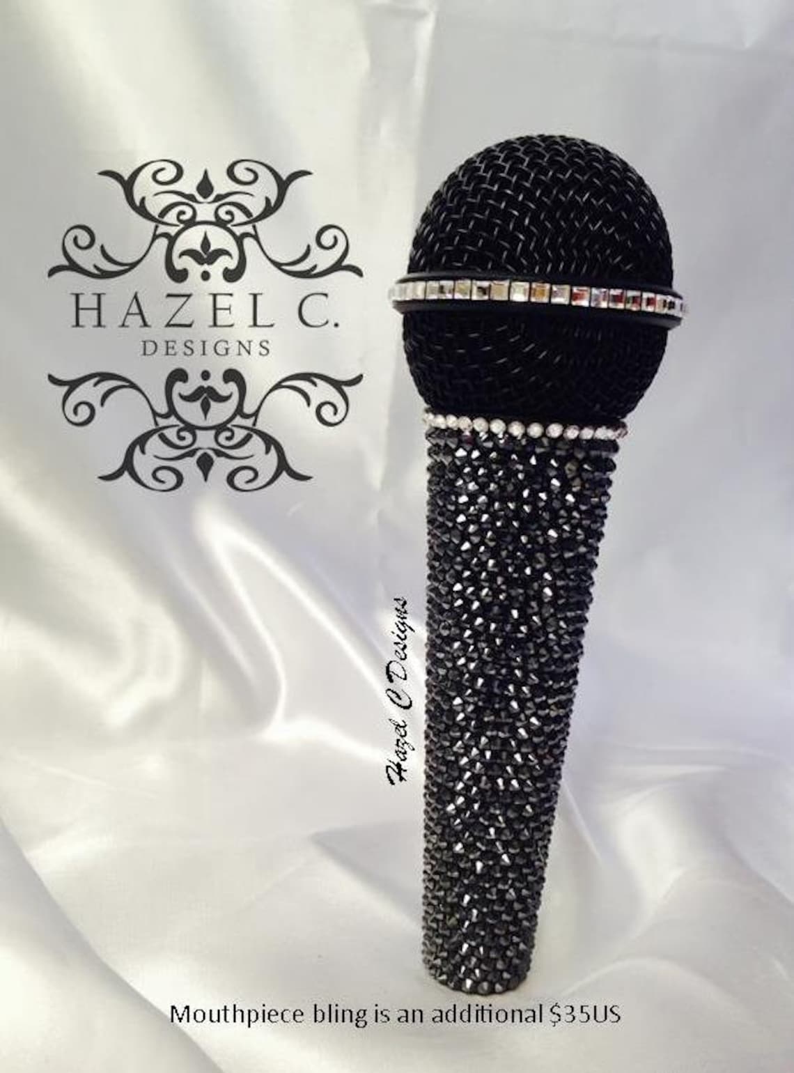 Swarovski Microphone bling Mic Etsy