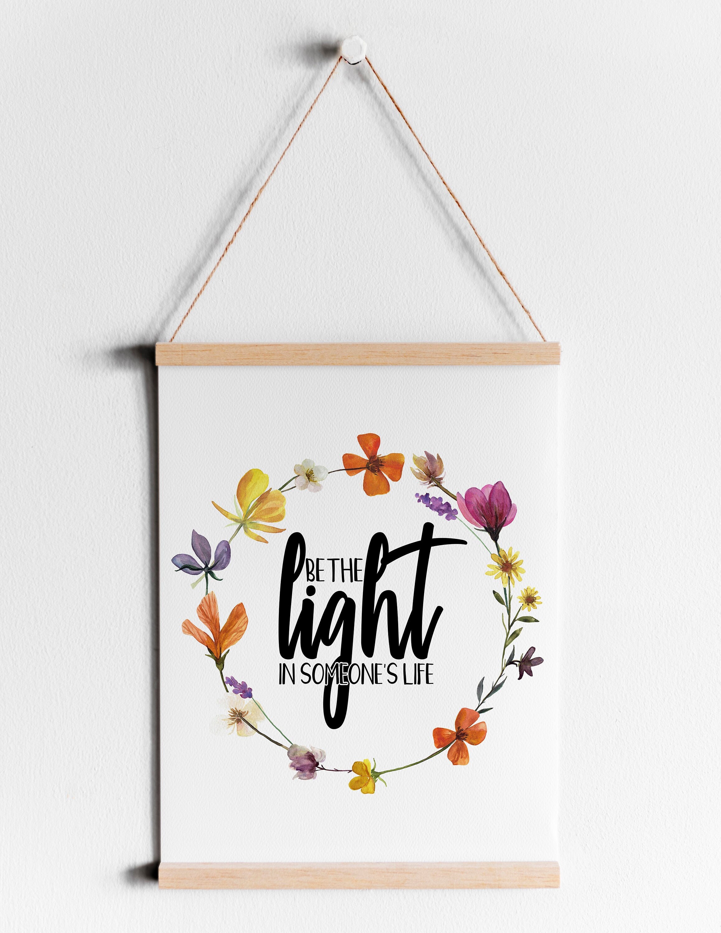 Printable Watercolor Inspirational Quote Art Botanical | Etsy