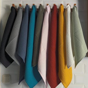 Waffle weaves KitchenTowels in various sizes - Kitchen-,Dish-, Tea-, Hand Towels & Placemats -100% Oeko-Tex quality, Vegan, Bespoke