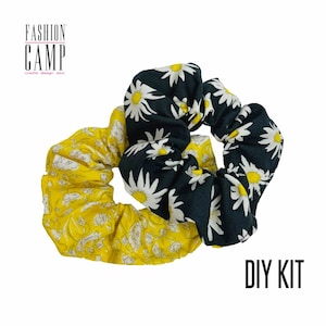 DIY Scrunchie Sewing Kit for Kids | Instructional Video Tutorial | Girl Sewing Project Kit | Scrunchie Making Kit | Scrunchie Sewing Pattern
