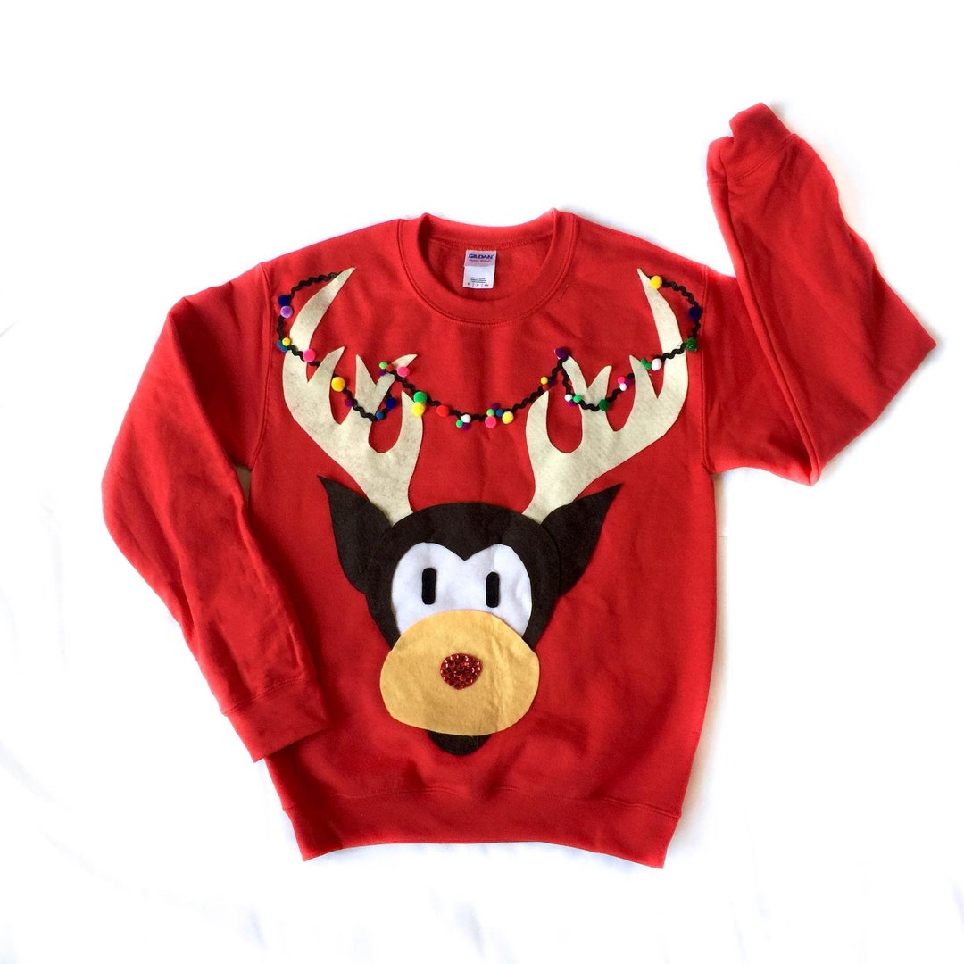 Rudolph Ugly Christmas Sweater DIY Kit: Adult Kids Craft