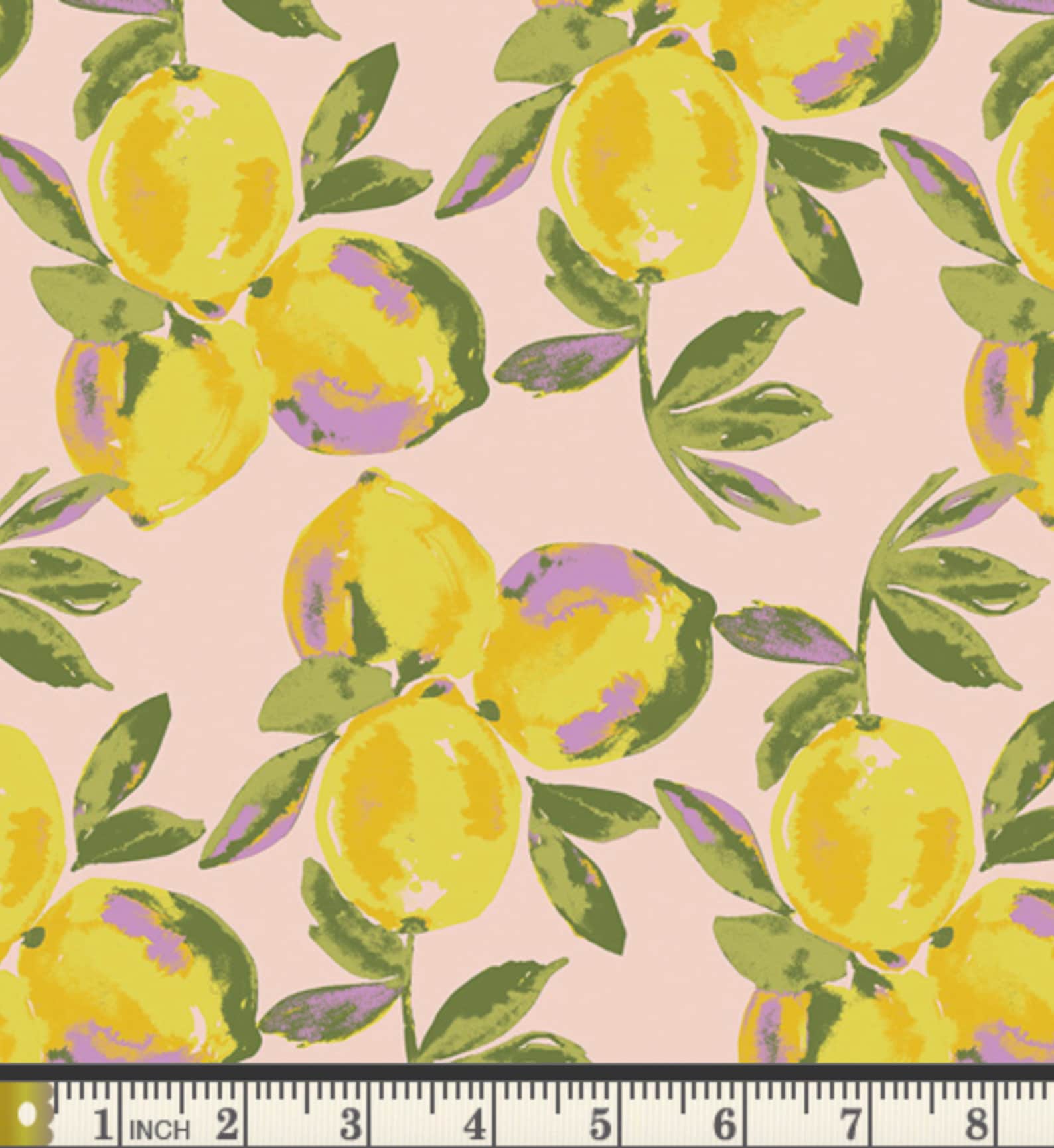 Pink Lemon Fabric Art Gallery Fabrics Sage Collection Etsy