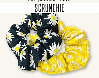 Scrunchie Schnittmuster - Digitaler Download & Videoanleitung