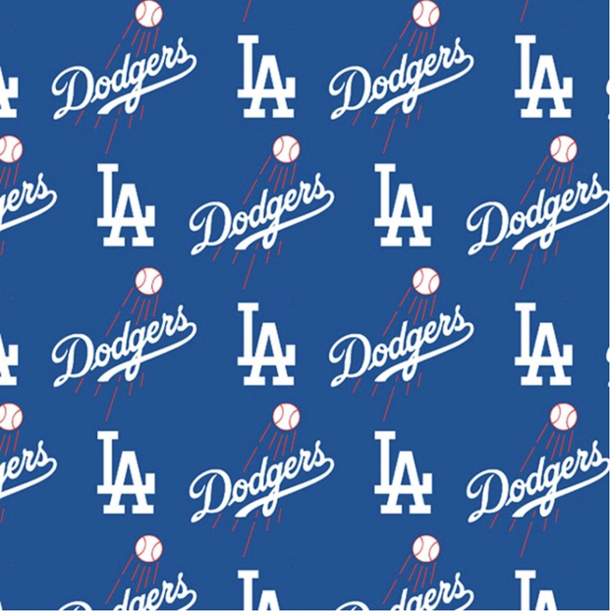 Mlb Los Angeles Dodgers Cotton Fabric - Etsy