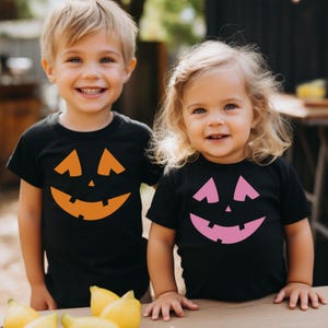 Pumpkin Face Halloween Youth Shirt | Halloween Shirt | Jack-o-Lantern Shirt | Kids Pumpkin Halloween Shirt | Boo Basket | Spooky Sweet Shirt