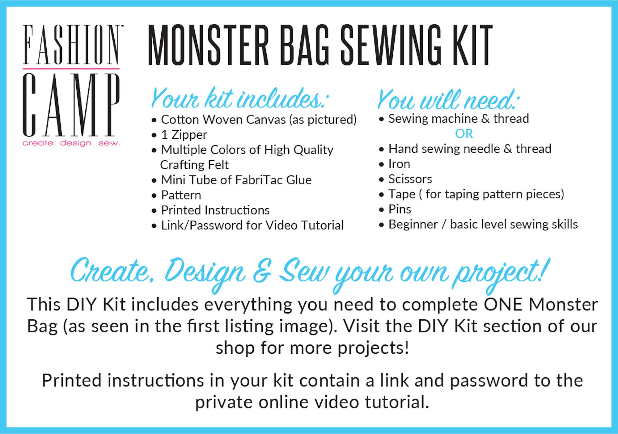 Felt Sewing Kit  How to Assemble Bag 