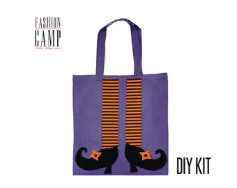 Kit fai da te per realizzare una borsa a forma di zucca per