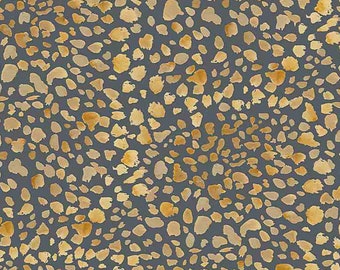 Leopard Print Cotton Fabric: Elegant Animal Skin Design by Dear Stella | 1/2 Yard Increments
